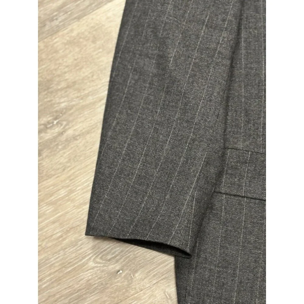 Hart Schaffner Marx‎ Men's Size 40 R Gray Wool Blazer Sport Coat 2 Button USA